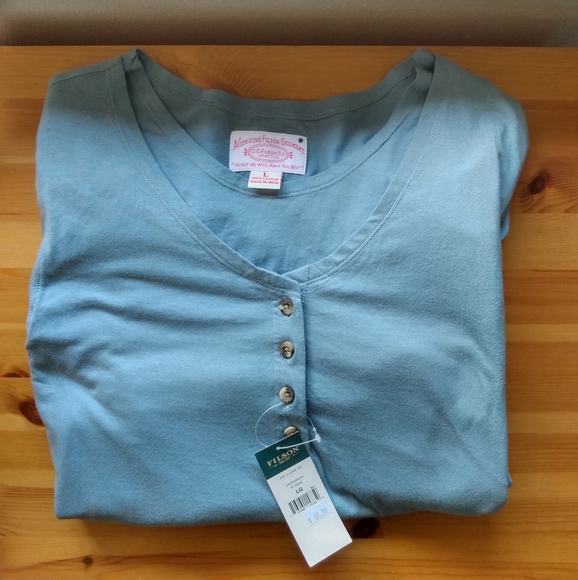 Filson Tops - Filson Ladies Henley Double Layer Top